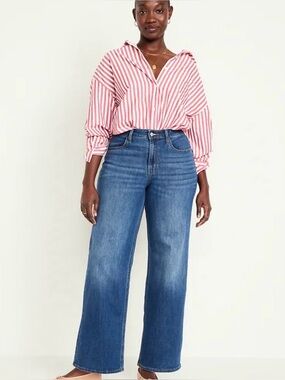 Old navy high rise wow wide leg jeans